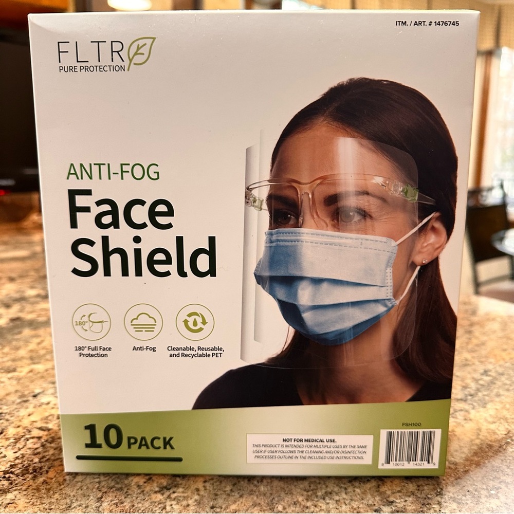 Anti Fog Frame Face Shield Pack of 10